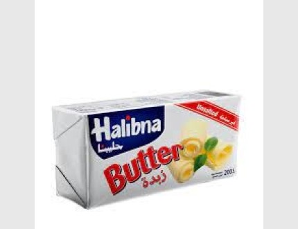 حليبنا زبدة غير مملحة 200غم