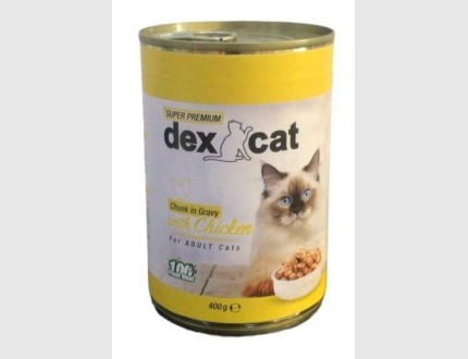  400g Dix Cat chunks in chicken flavored gravy