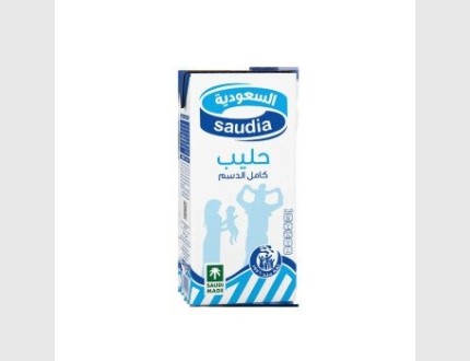 حليب السعوديه كامل الدسم 2 لتر