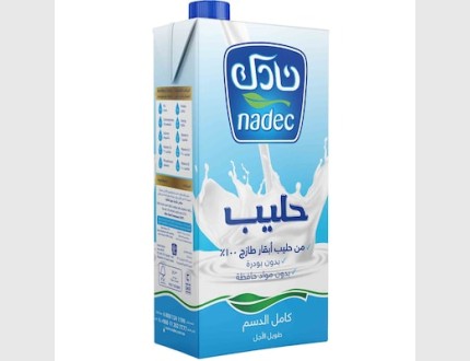 نادك حليب كامل الدسم 1 لتر