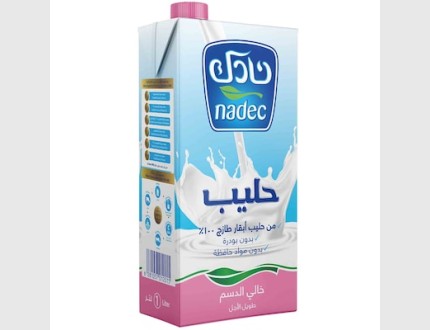 نادك حليب خالي الدسم 1 لتر