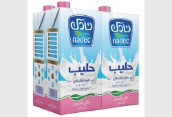 نادك حليب خالي الدسم 1 لتر 4 حبات