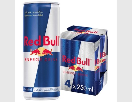 رد بول مشروب طاقة, 250 مل (4 عبوات)