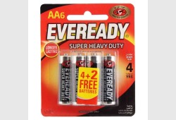 Eveready Batteries Long Lasting AA 4 Pieces + 2 Free