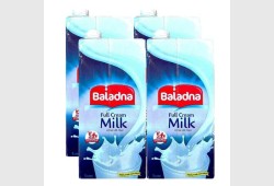حليب بلدنا كامل الدسم 1 لتر 1*4