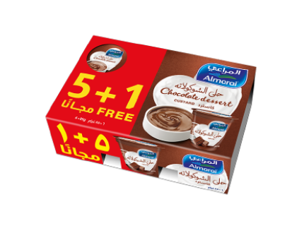 المراعي كاسترد حلى الشوكولاتة-6×85 غرام