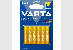 6 x Varta Longlife LR03/AAA 4103 (Blister)