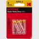 Kodak Super Heavy Duty Zinc AAA Batteries 6-Pack