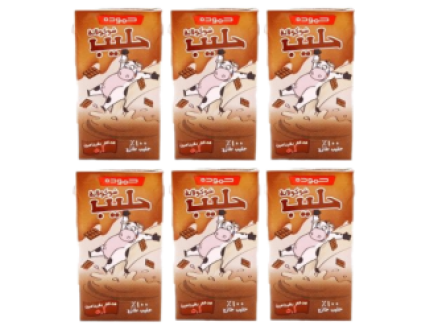 حمودة حليب شوكولاتة 125 مل*6