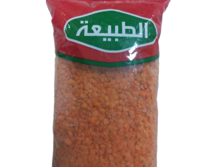 الطبيعة عدس مجروش تركي 1 كيلو