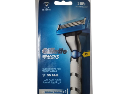 Gillette Mach3 Turbo Razor Handle with Blades