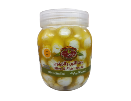 بيت التين والزيتون  زيتون خضر  محشي لبنة 