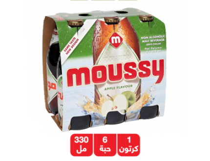 موسى شراب الشعير بنكهة التفاح - 6 × 330 مل