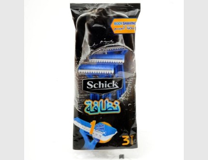 SCHICK body shaver. (men) 3 pcs