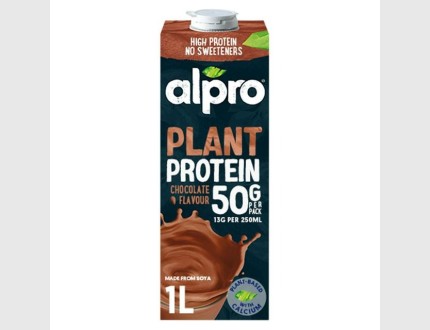 Alpro Soya High Protein Chocolate Long Life Drink 1L