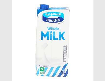 حليب السعوديه كامل الدسم 1 لتر