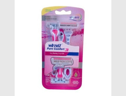 Razor - 3 blades for comfortable and smooth removal