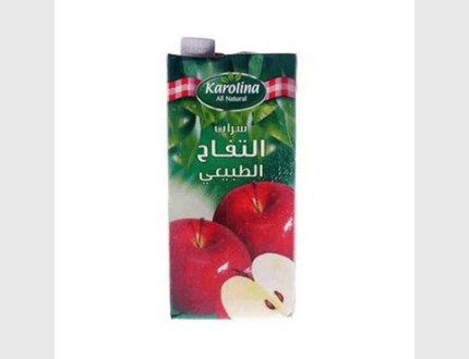 كارولينا عصير تفاح طبيعي 1 لتر