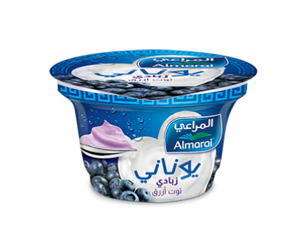 زبادي اليوناني بنكهة التوت