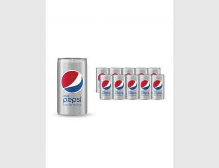 Diet Pepsi علب 150 مل - 10 عبوة/صندوق